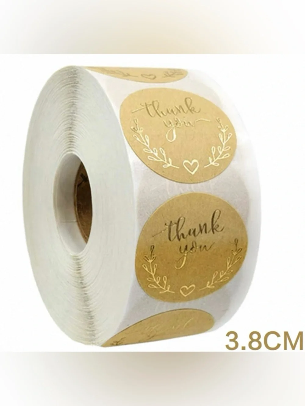 Bundle only: 500 pieces 1.5 inches Thank You Seal Sticker roll